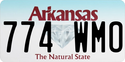 AR license plate 774WMO