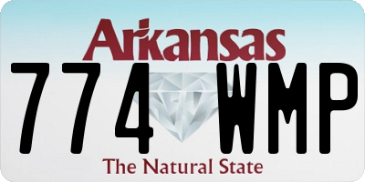 AR license plate 774WMP