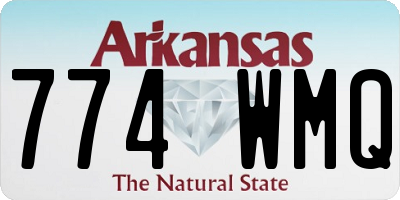AR license plate 774WMQ