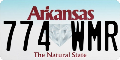 AR license plate 774WMR