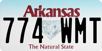 AR license plate 774WMT