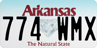 AR license plate 774WMX