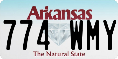 AR license plate 774WMY