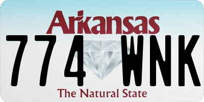 AR license plate 774WNK