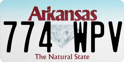 AR license plate 774WPV