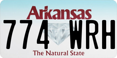 AR license plate 774WRH