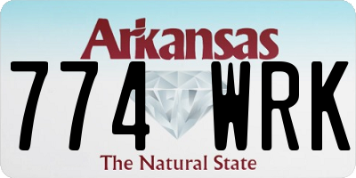 AR license plate 774WRK