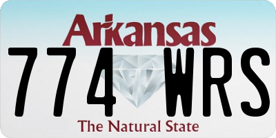 AR license plate 774WRS