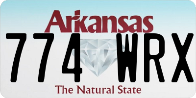 AR license plate 774WRX
