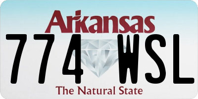AR license plate 774WSL