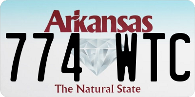 AR license plate 774WTC