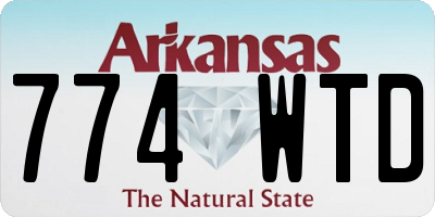 AR license plate 774WTD