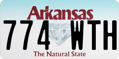 AR license plate 774WTH