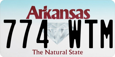 AR license plate 774WTM