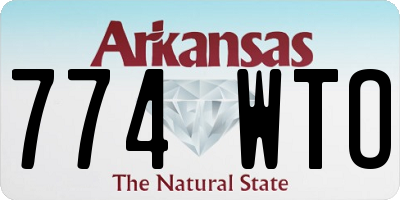 AR license plate 774WTO