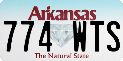 AR license plate 774WTS