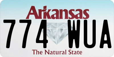 AR license plate 774WUA