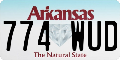AR license plate 774WUD