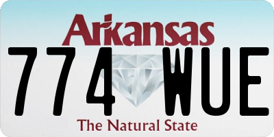 AR license plate 774WUE