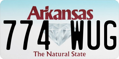 AR license plate 774WUG