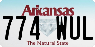 AR license plate 774WUL