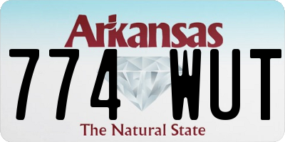 AR license plate 774WUT