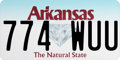 AR license plate 774WUU