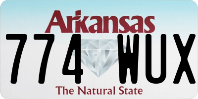 AR license plate 774WUX