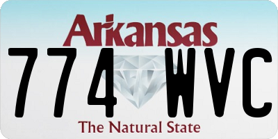 AR license plate 774WVC