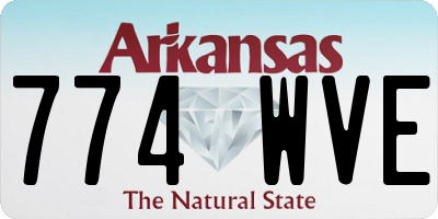 AR license plate 774WVE
