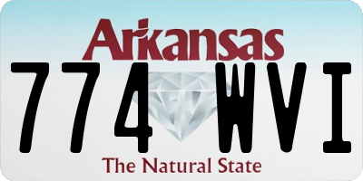 AR license plate 774WVI