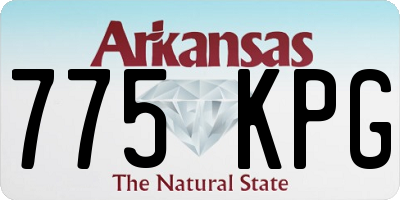 AR license plate 775KPG