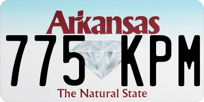 AR license plate 775KPM