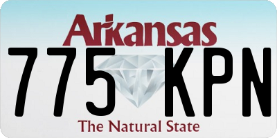 AR license plate 775KPN