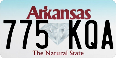 AR license plate 775KQA