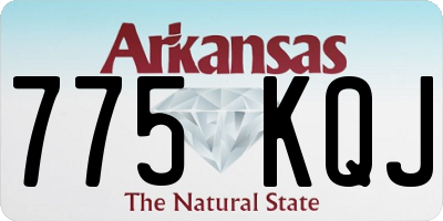 AR license plate 775KQJ