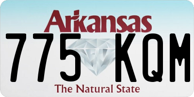 AR license plate 775KQM