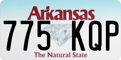 AR license plate 775KQP