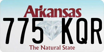 AR license plate 775KQR