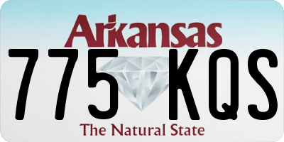 AR license plate 775KQS
