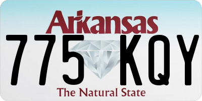 AR license plate 775KQY