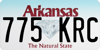 AR license plate 775KRC