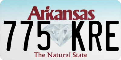 AR license plate 775KRE