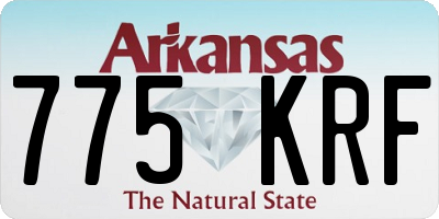 AR license plate 775KRF