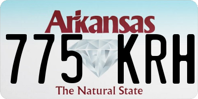 AR license plate 775KRH