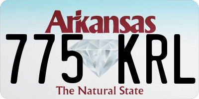 AR license plate 775KRL