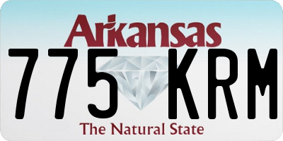 AR license plate 775KRM