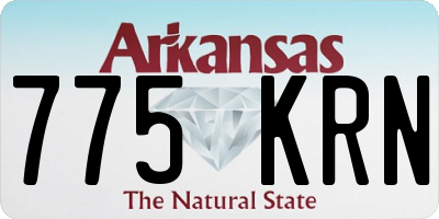 AR license plate 775KRN