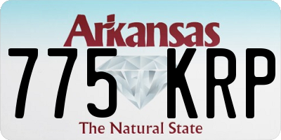 AR license plate 775KRP