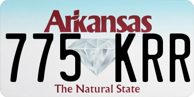 AR license plate 775KRR